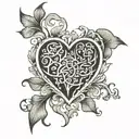 heart symbol after the symbol word Preet should be written  tattoo design idea