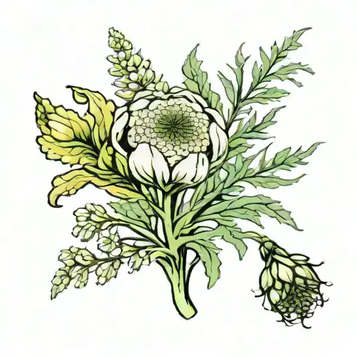 fennel flower tattoo