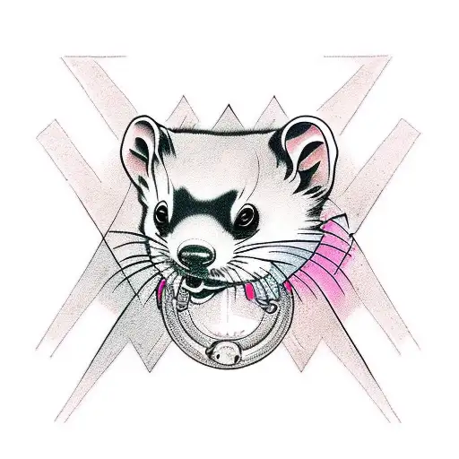 Tattoo uploaded by Stacie Mayer • Illustrative blackwork ferret by Sofia  Angelita. #illustrative #blackwork #flowers #ferret #SofiaAngelita #animal  #cute #critter #carnivore #creature #pet • Tattoodo