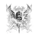 Blade of the ruined king tattoo design idea