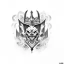 Blade of the ruined king tattoo design idea