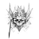 Blade of the ruined king tattoo design idea