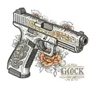 glock 17 2023 tattoo design idea