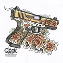 glock 17 2023 tattoo design idea