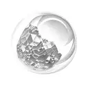 Crystal ball with the words "ain't so crystal clear" in it tattoo design idea