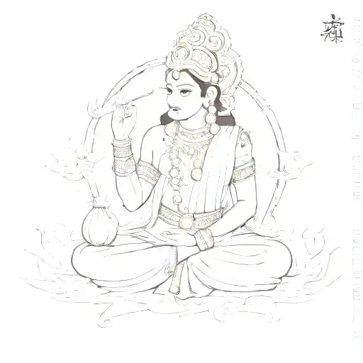 hindi culture tattoo design idea