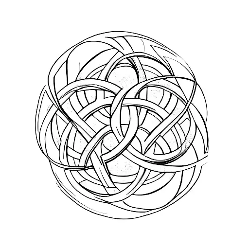Triquetra tattoo design idea