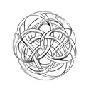 Triquetra tattoo design idea