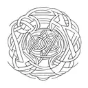 Triquetra tattoo design idea