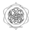 Triquetra tattoo design idea