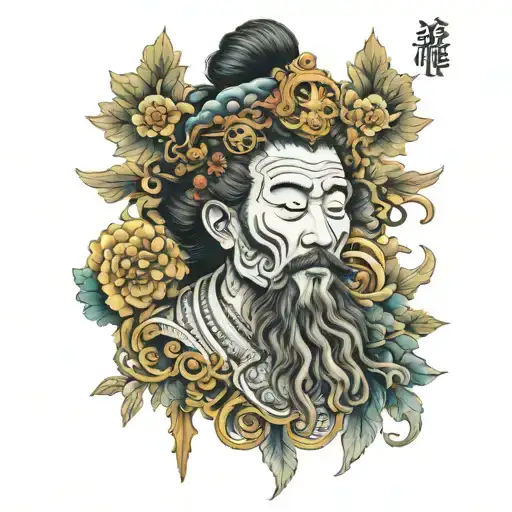 marcus aurelius memento mori tattoo design idea