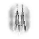 twin towers  tattoo design idea