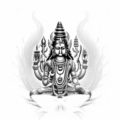 777 Tattoo & Nail Art Studio on Instagram: “Brahma, Vishnu, Mahesh.  Combination of three main God. Tattoo & origin… | Symbolic tattoos, Shiva  tattoo design, Tattoos