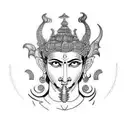 lord vishnu tattoo design idea