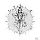 lord vishnu tattoo design idea