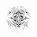 An abstract design representing the connection between teaching and sports tattoo design idea