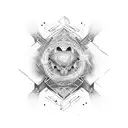 An abstract design representing the connection between teaching and sports tattoo design idea