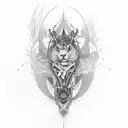 A design representing the connection between teaching and sports tattoo design idea