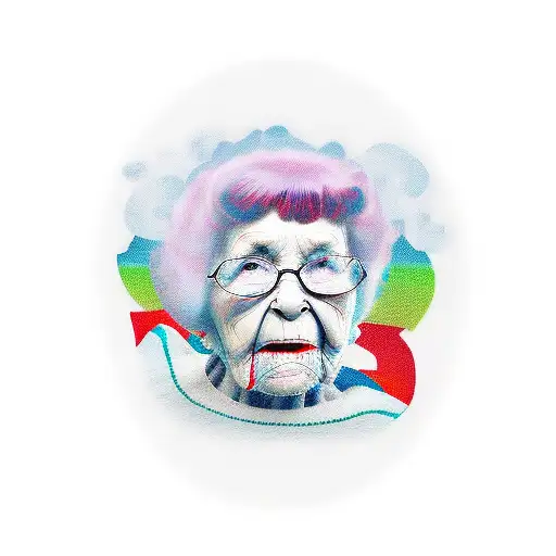 rip grandma  tattoo design idea