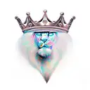 KING Never Be Alone tattoo design idea