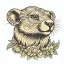 marmot tattoo design idea