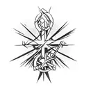 3 crosses on a mountain tattoo design idea