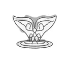 a dragonfly on a plate tattoo design idea