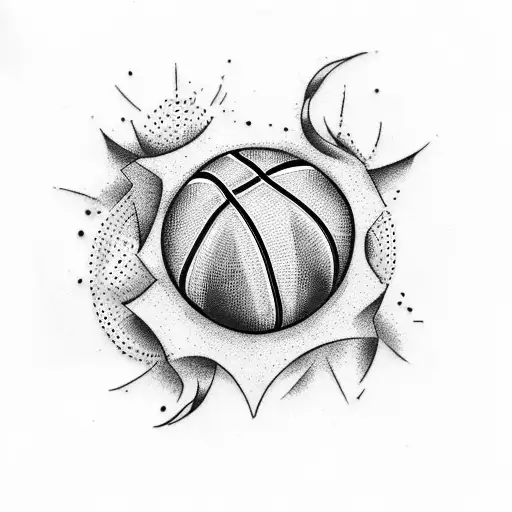 basketball tattoos designs for women