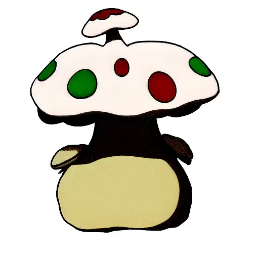 nonoverlapping hyperbolic mushroom tattoo design idea