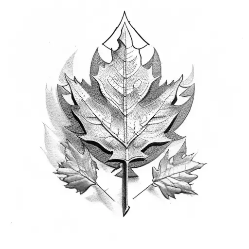 roman numerals with leafs tattoo design idea