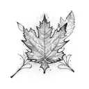 roman numerals with leafs tattoo design idea