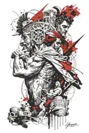 gods of Greece and Rome tattoo design idea