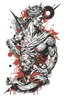 gods of Greece and Rome tattoo design idea