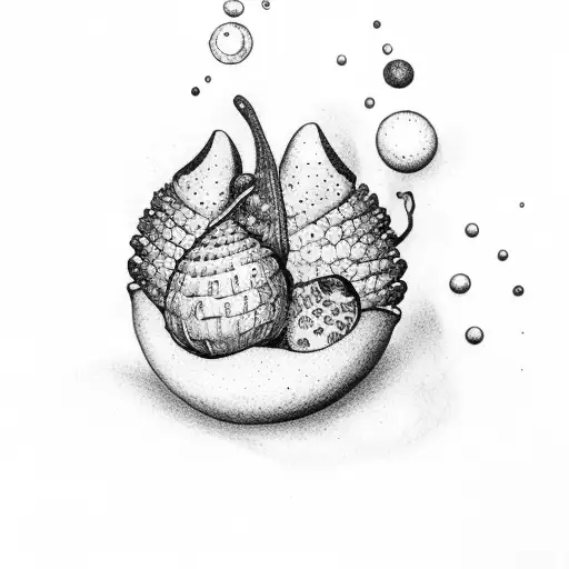 acorn baby tattoo design idea