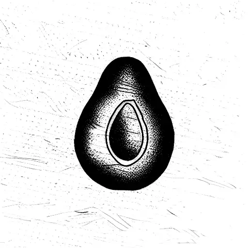 avocado  tattoo design idea