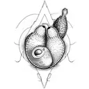 avocado  tattoo design idea