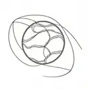 tennis ball morphing tattoo design idea