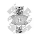 Grandma, Poker Cards, Cooking tattoo design idea