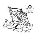 umbrella tattoo design idea
