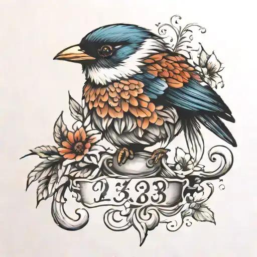 Number 23, Grayson, Rowan, Wren  tattoo design idea