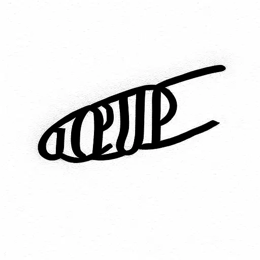 greek inspired minimalist tattoo that says godspeed tattoo design idea