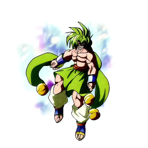  Broly super  tattoo design idea