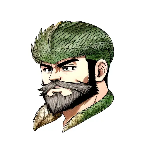 bearded dragon tattoo design idea