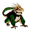 bearded dragon tattoo design idea