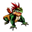 bearded dragon tattoo design idea