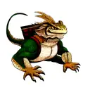 bearded dragon tattoo design idea