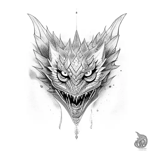 word "Arya" with caligraphy of game of throne  tattoo design idea