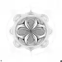 fractal fibonacci tattoo design idea