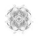 fractal fibonacci tattoo design idea