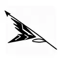 fire burning, arrow of sagittarius and blue mocking jay bird tattoo design idea